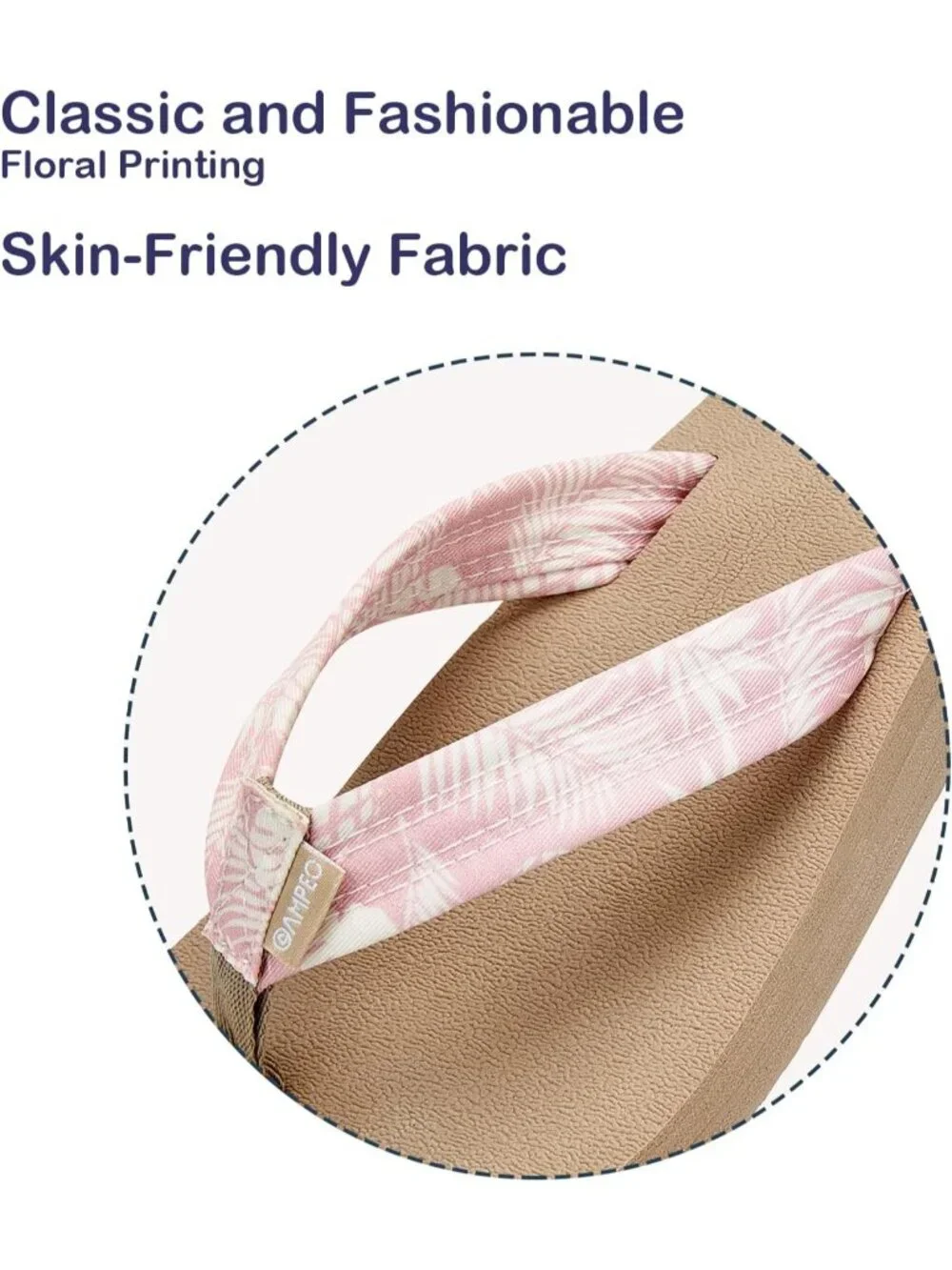 Women's Floral Pineapple Leaf Pink Comfortable Flip Flops Summer Thong Sandals